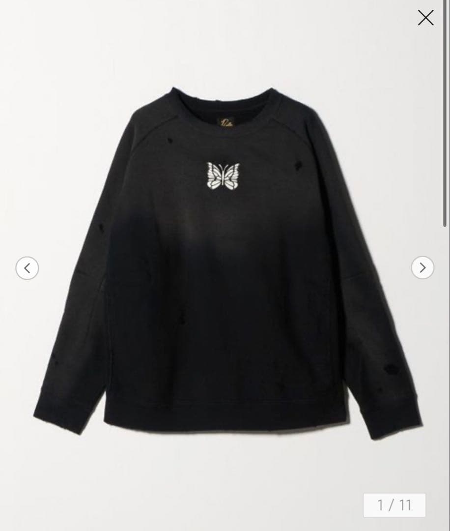 ニードルズ　ヒザデル　スウェット トレーナー