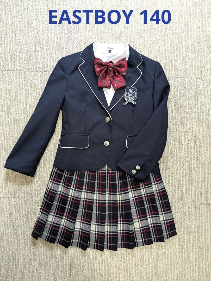 【卒業式 卒服4点セット】EASTBOY ブレザー スカート ブラウス新品