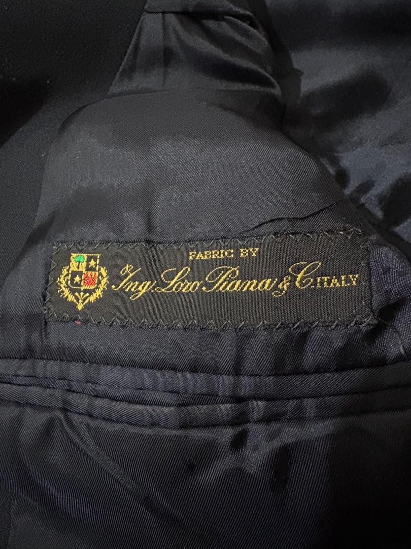 美品　カナダ製　ブルックスブラザーズ　紺ブレ　ブレザー　ロロピアーナ