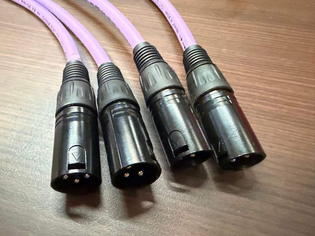 OYAIDE オヤイデ PA-02 V2 XLRケーブル ペア2組 4本セット