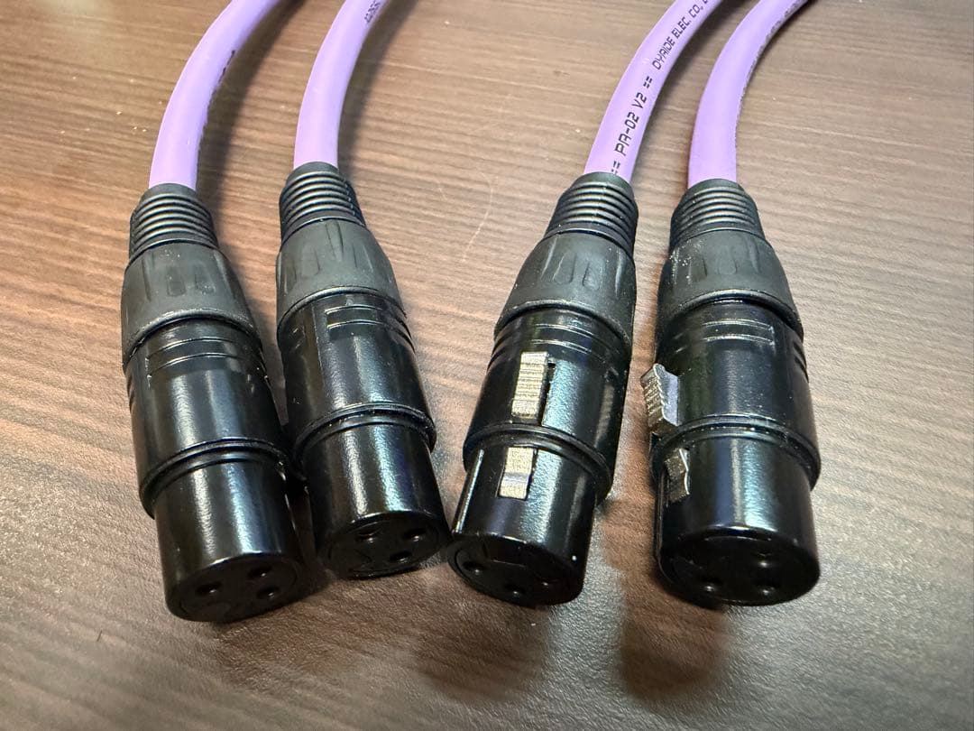 OYAIDE オヤイデ PA-02 V2 XLRケーブル ペア2組 4本セット