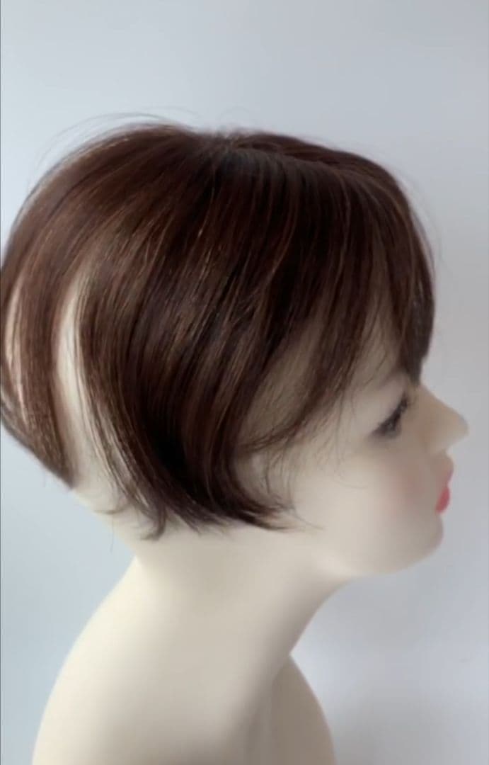 大手メーカー品質 人毛ミックスヘアピース