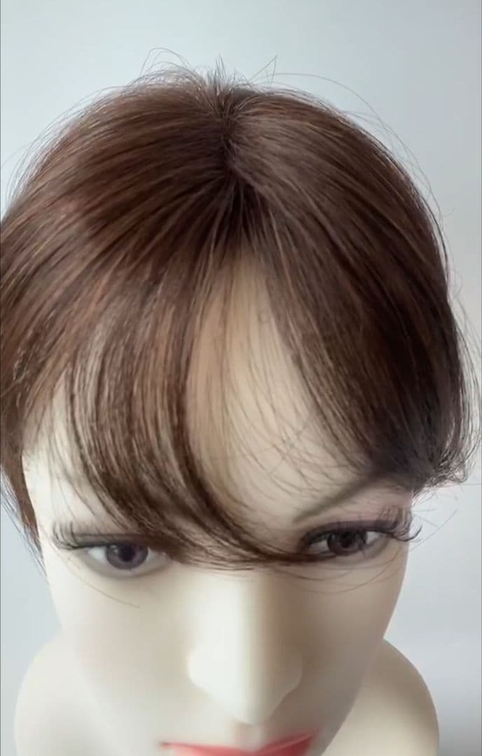 大手メーカー品質 人毛ミックスヘアピース