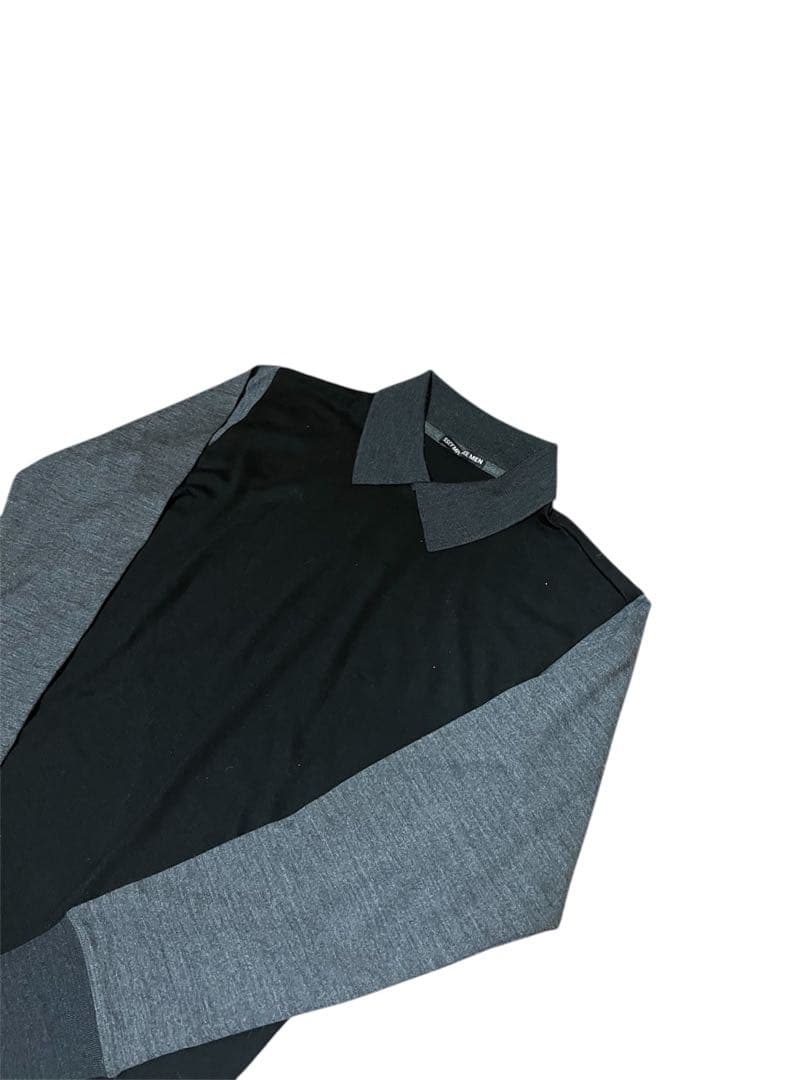 1990s \"ISSEY MIYAKE MEN\" アクリルウールニット 2トーン