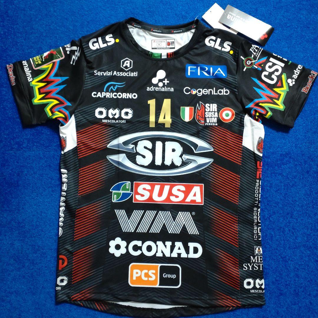 石川祐希選手#14　ペルージャ　ユニフォーム　ホーム用　M