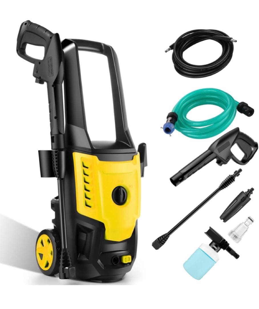 COOCHEER 高圧洗浄機 1600W 最大吐出圧力14MPa