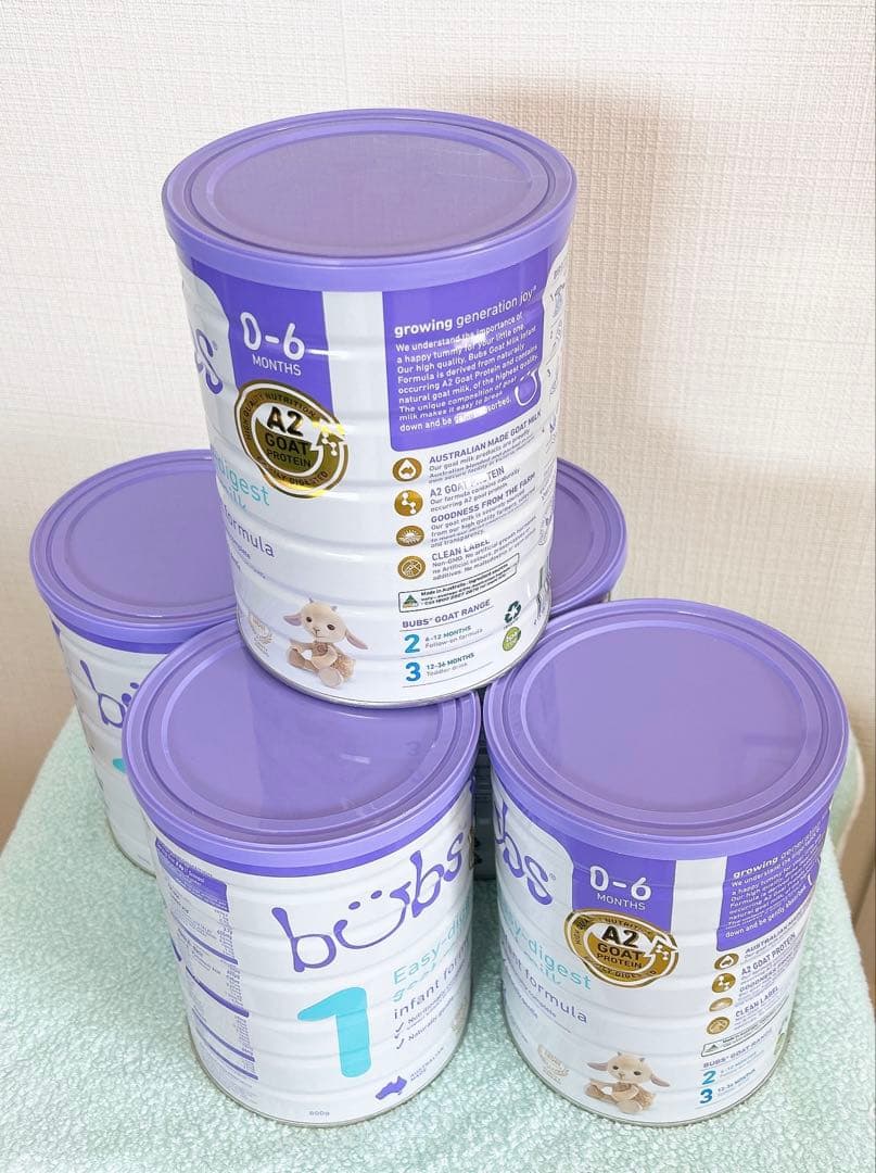 bubs 1 粉ミルク 0-6ヶ月用 5缶セット