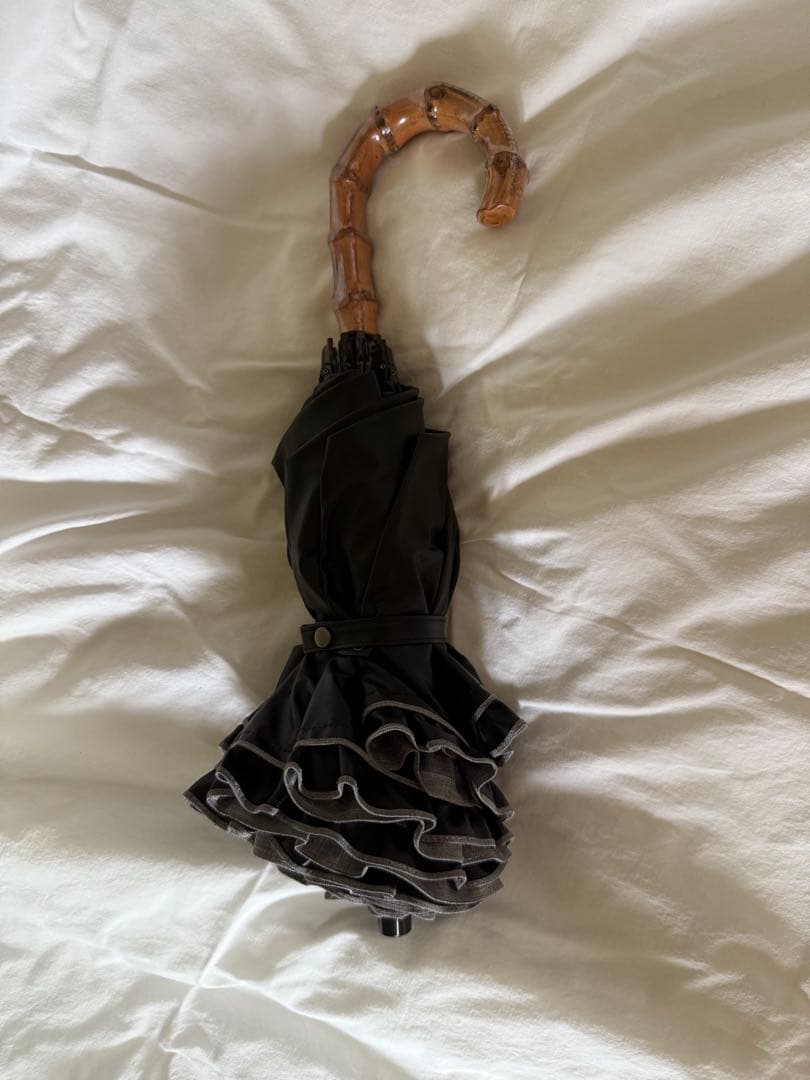 【芦屋ロサブラン】折りたたみ日傘【ダンガリーグレー】