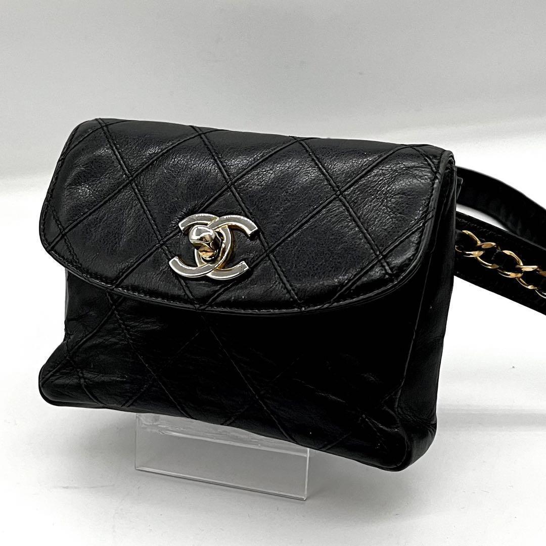 ✨美品✨　シャネル　ウエストポーチ ボディバッグ　マトラッセ　ビコローレ