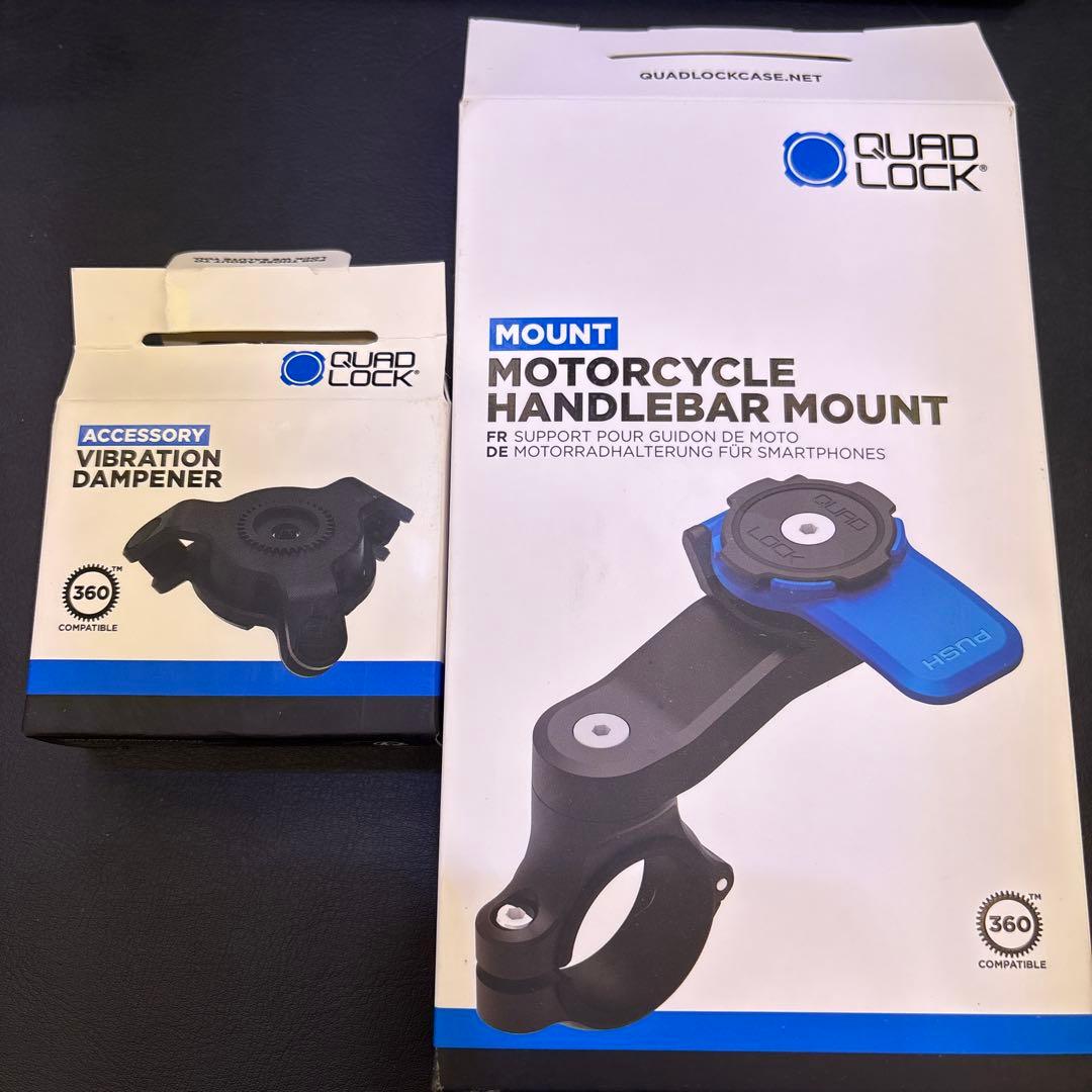 QUAD LOCK モーターサイクル ハンドルバーマウント 衝撃吸収ダンパー