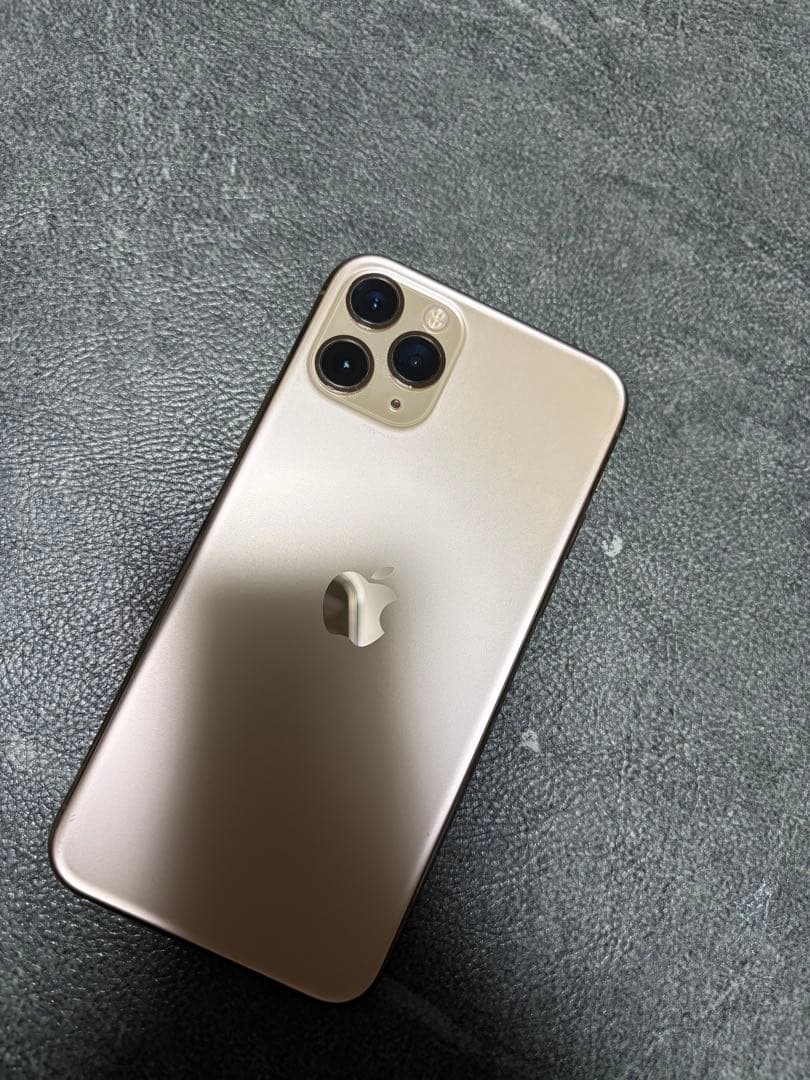 iPhone11pro ゴールド　美品　純正バッテリーライフ　91%