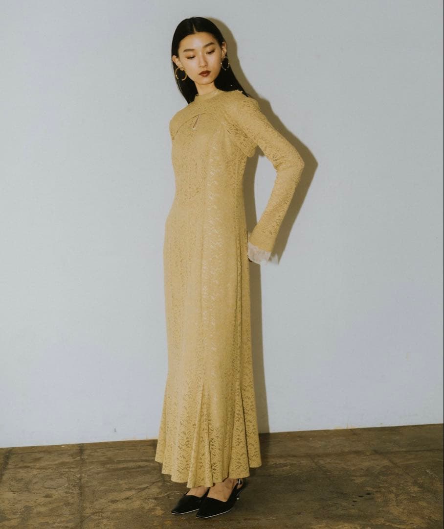 スーツ・フォーマル・ドレス ANDRESD shrink pleats fit dress