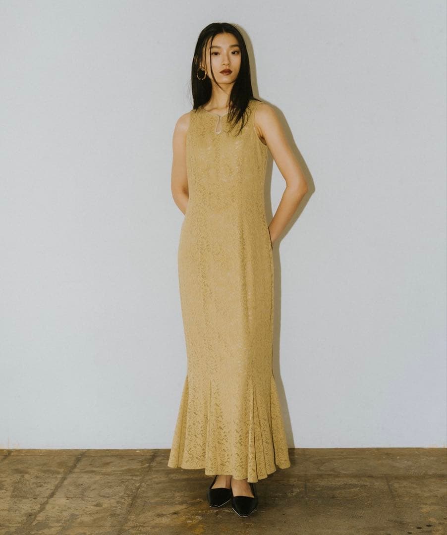 スーツ・フォーマル・ドレス ANDRESD shrink pleats fit dress