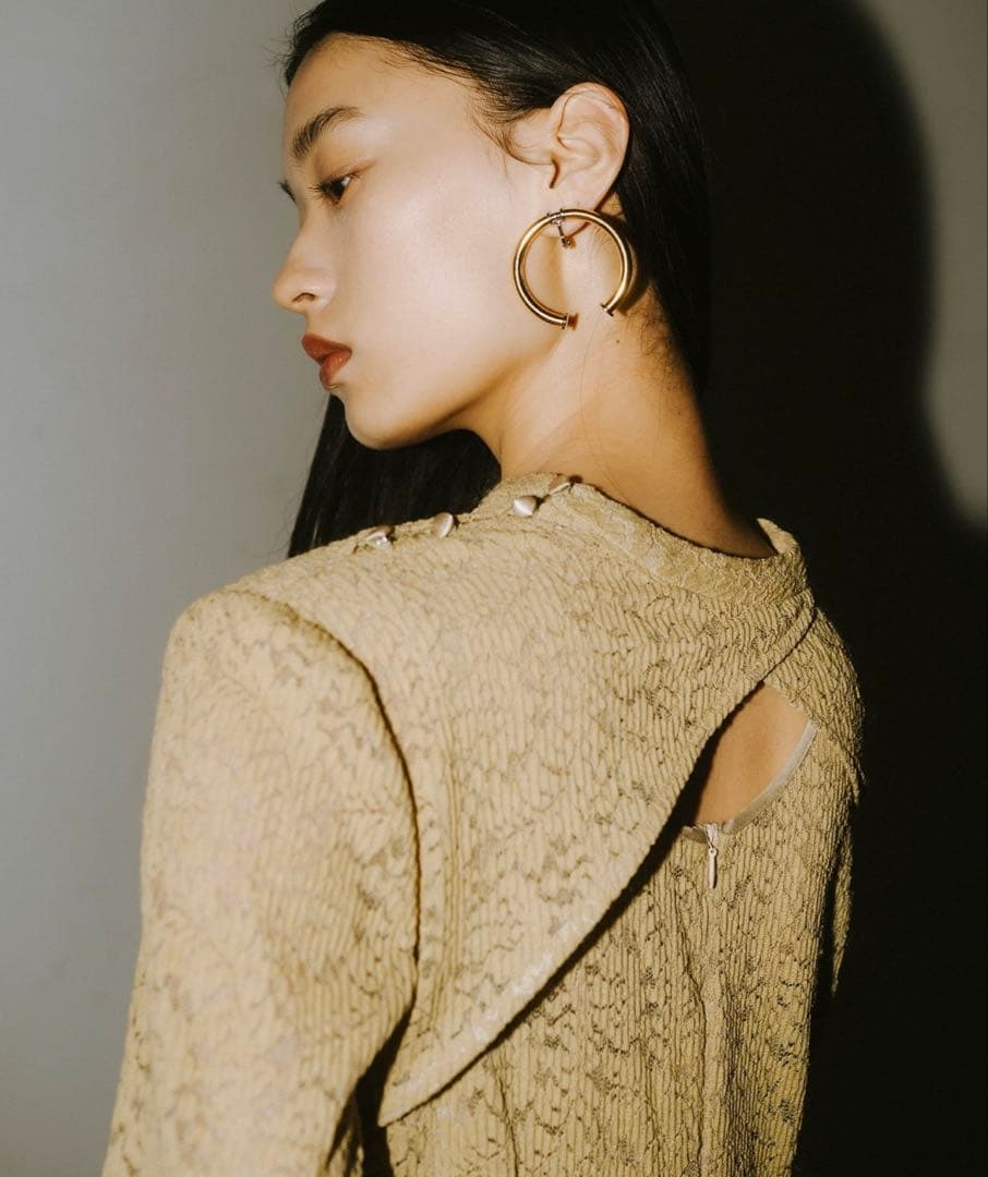 スーツ・フォーマル・ドレス ANDRESD shrink pleats fit dress