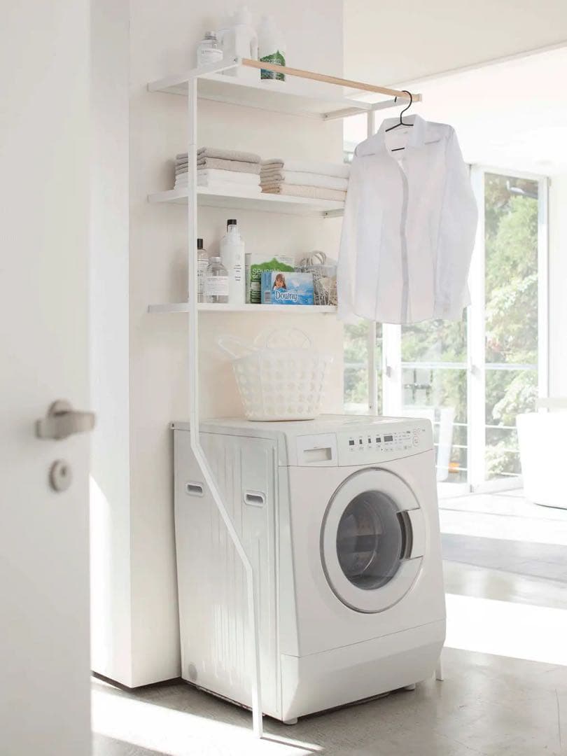 期間限定値下げ【美品】Tower 立て掛けランドリーシェルフ ホワイト