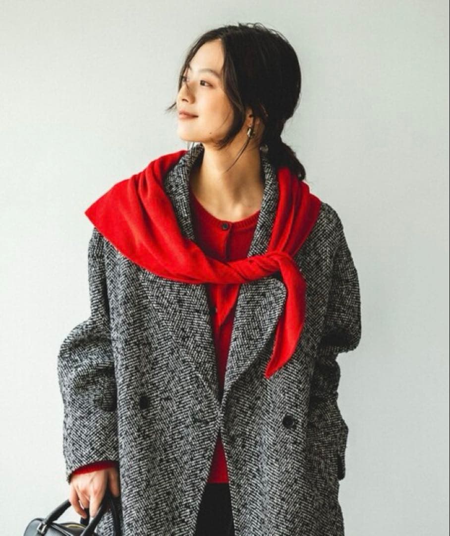 くみっきぃです　ヘリンボーン コート