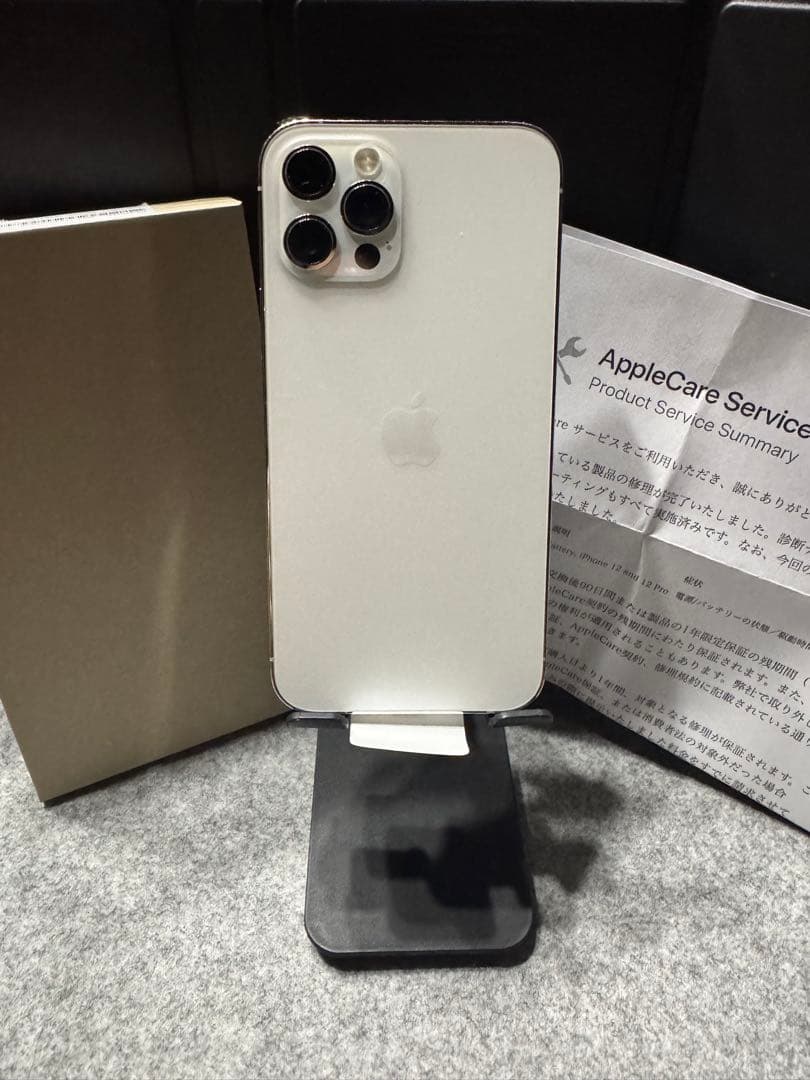 iPhone12 pro 256GB シルバー BT100%, BT正規交換品