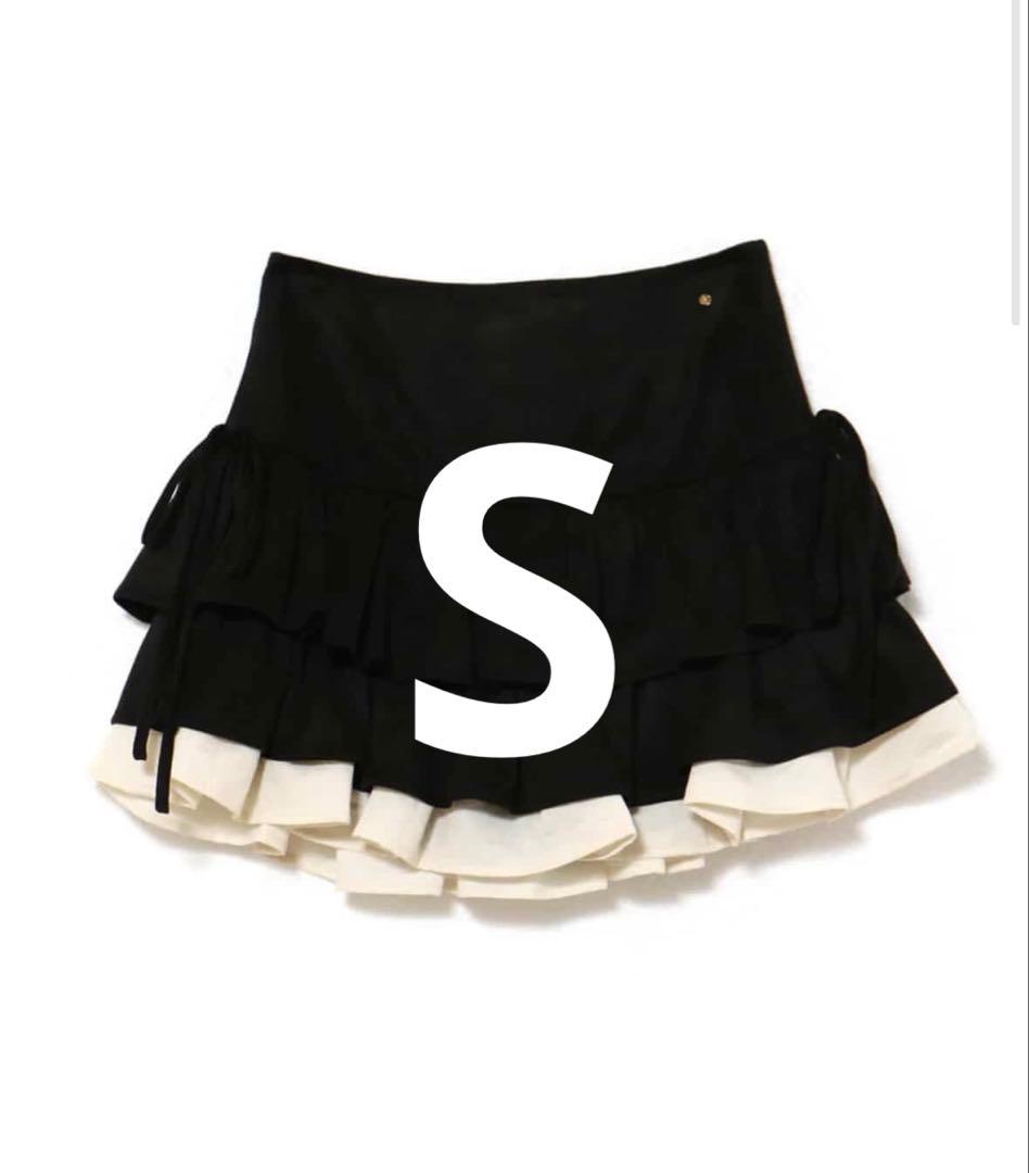 スカート ANDMARY Mel gather skirt black