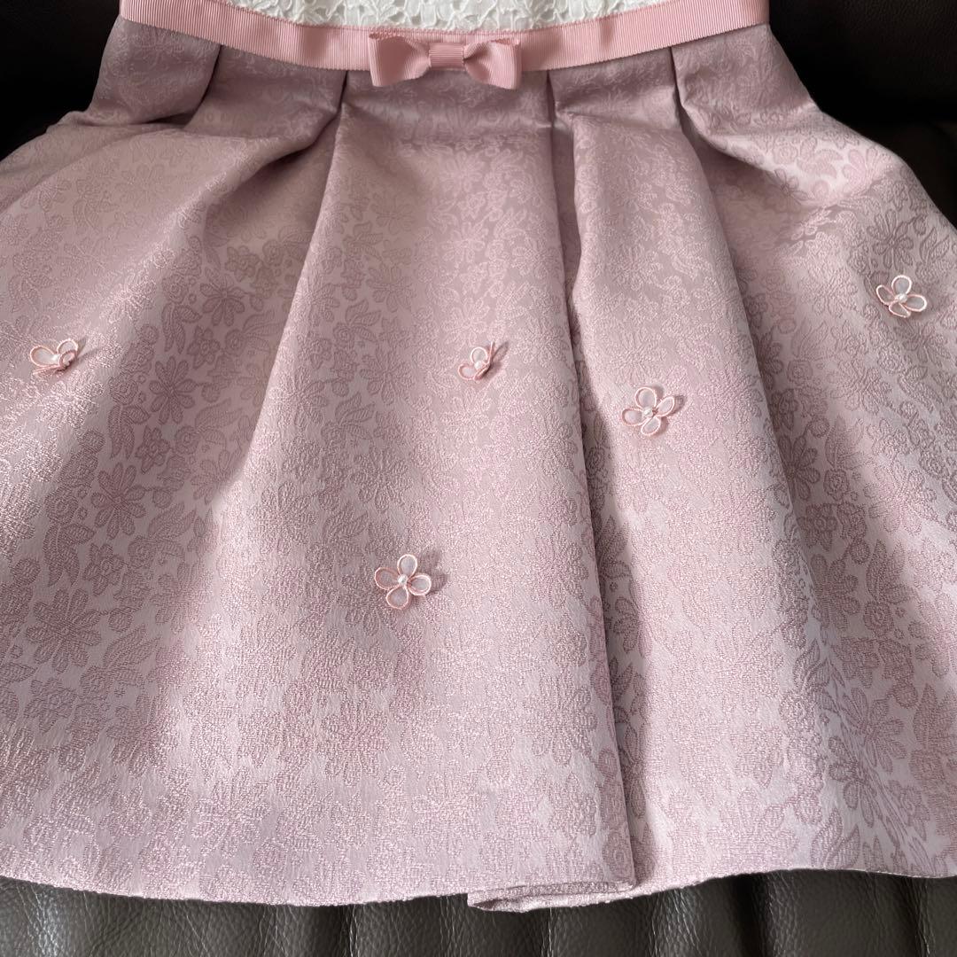 美品★ BEAMS 女の子　フォーマル　120 ネイビー・ピンク　卒園式　入学式