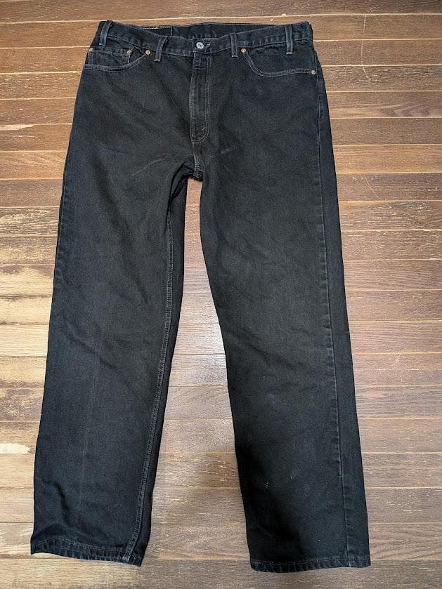 90sUSA製リーバイス505後染ブラックヒゲハチノスL30/66前後期7050