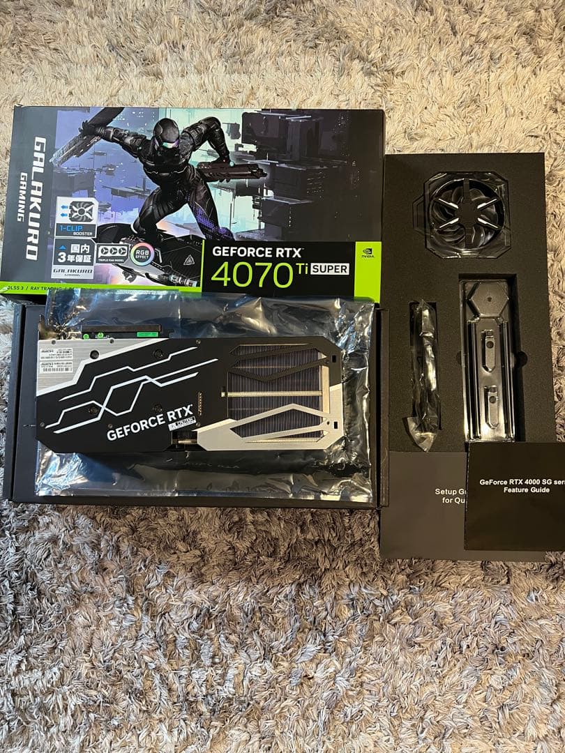 玄人志向　RTX4070TI super 新品同様