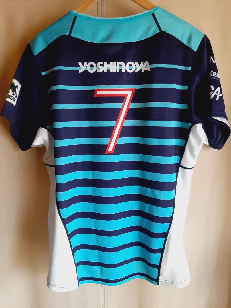 希少 宗像サニックス 支給品 公式戦用 ラグビージャージ