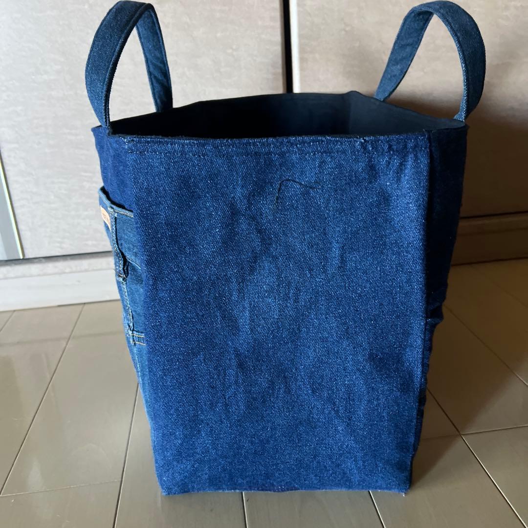 しんぱぱ★ショルダーバッグ　デニムリメイク　ハンドメイド