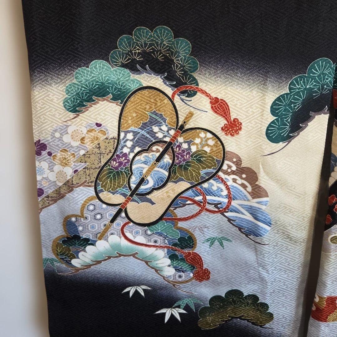 No28　正絹　男の子お祝い着物　長襦袢付き　産着