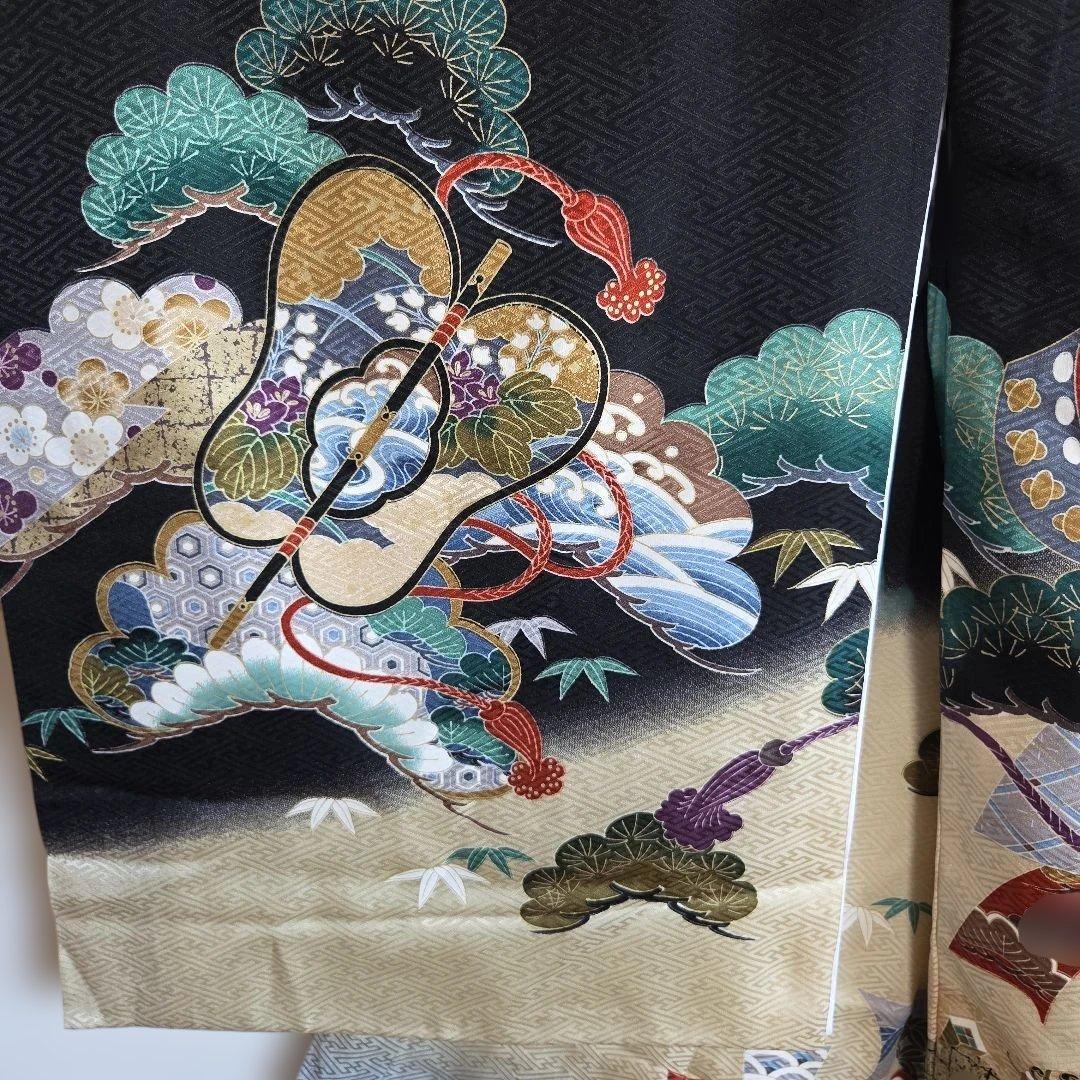 No28　正絹　男の子お祝い着物　長襦袢付き　産着