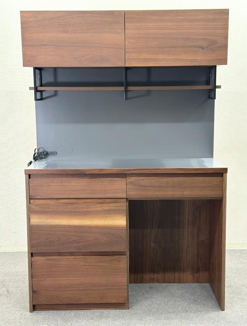 unico/ウニコ■DIX　キッチンボード　W1200　ウォールナット　食器棚