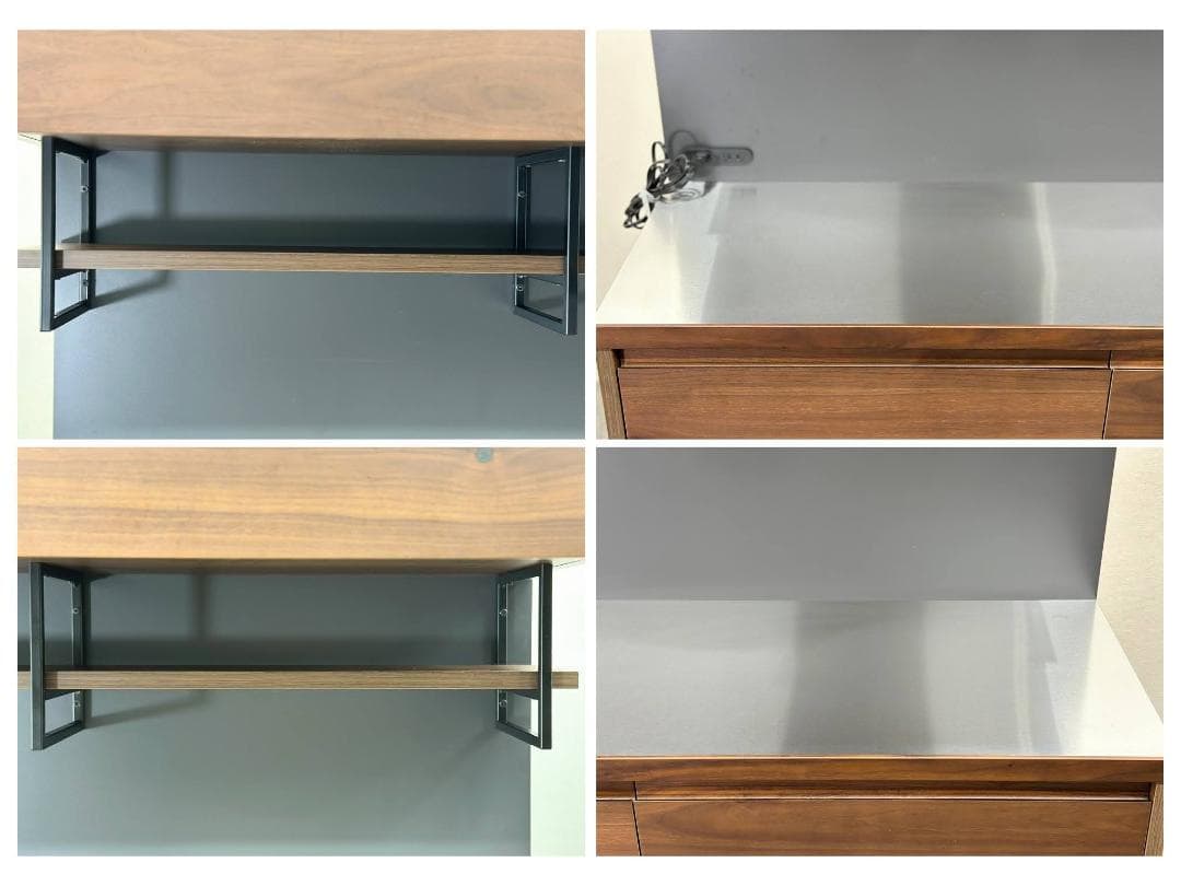 unico/ウニコ■DIX　キッチンボード　W1200　ウォールナット　食器棚