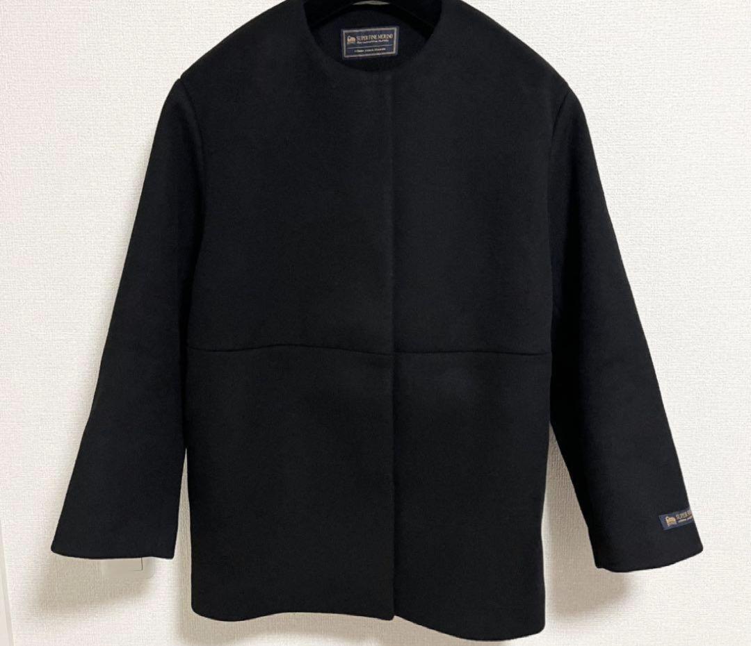 美品ジャーナルスタンダード スーパーファインビーバークルーネックコート 36