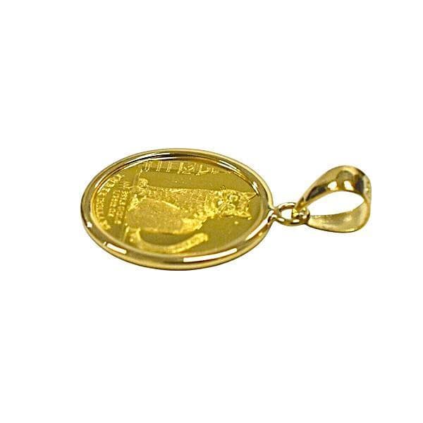 【24金×18金】999ゴールド 猫デザイン金 ネックレスペンダント チャーム