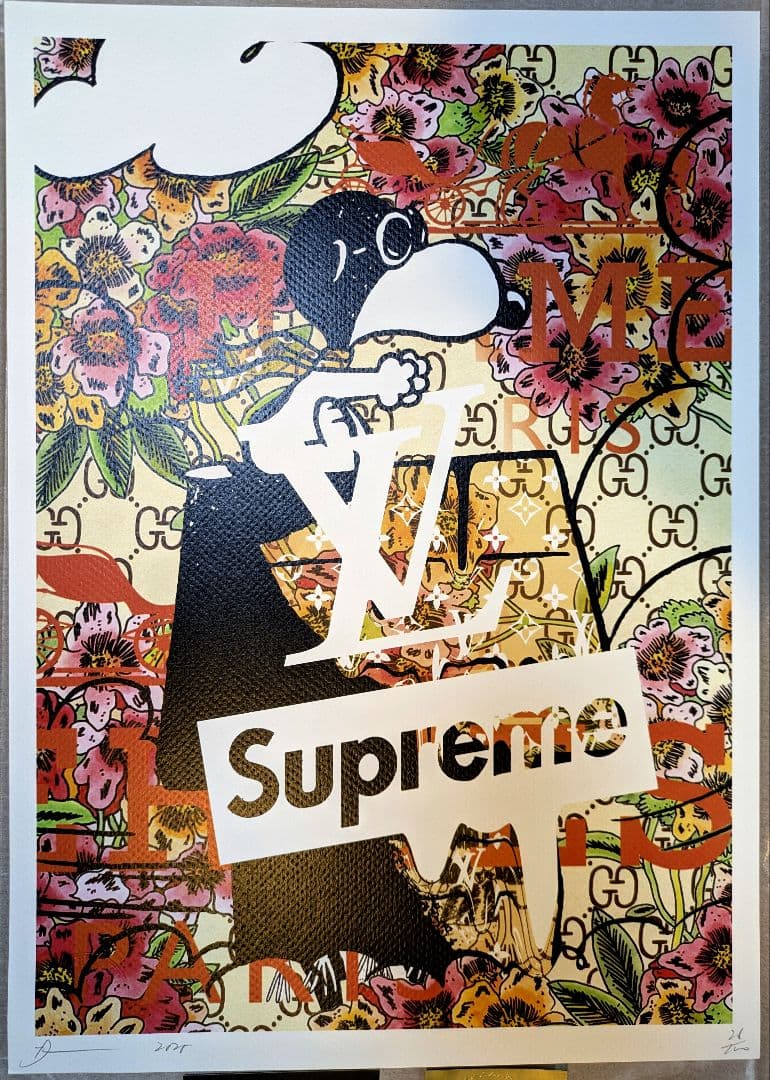 【額装セット】【DEATH NYC】Snoopy ×Alphonse Mucha