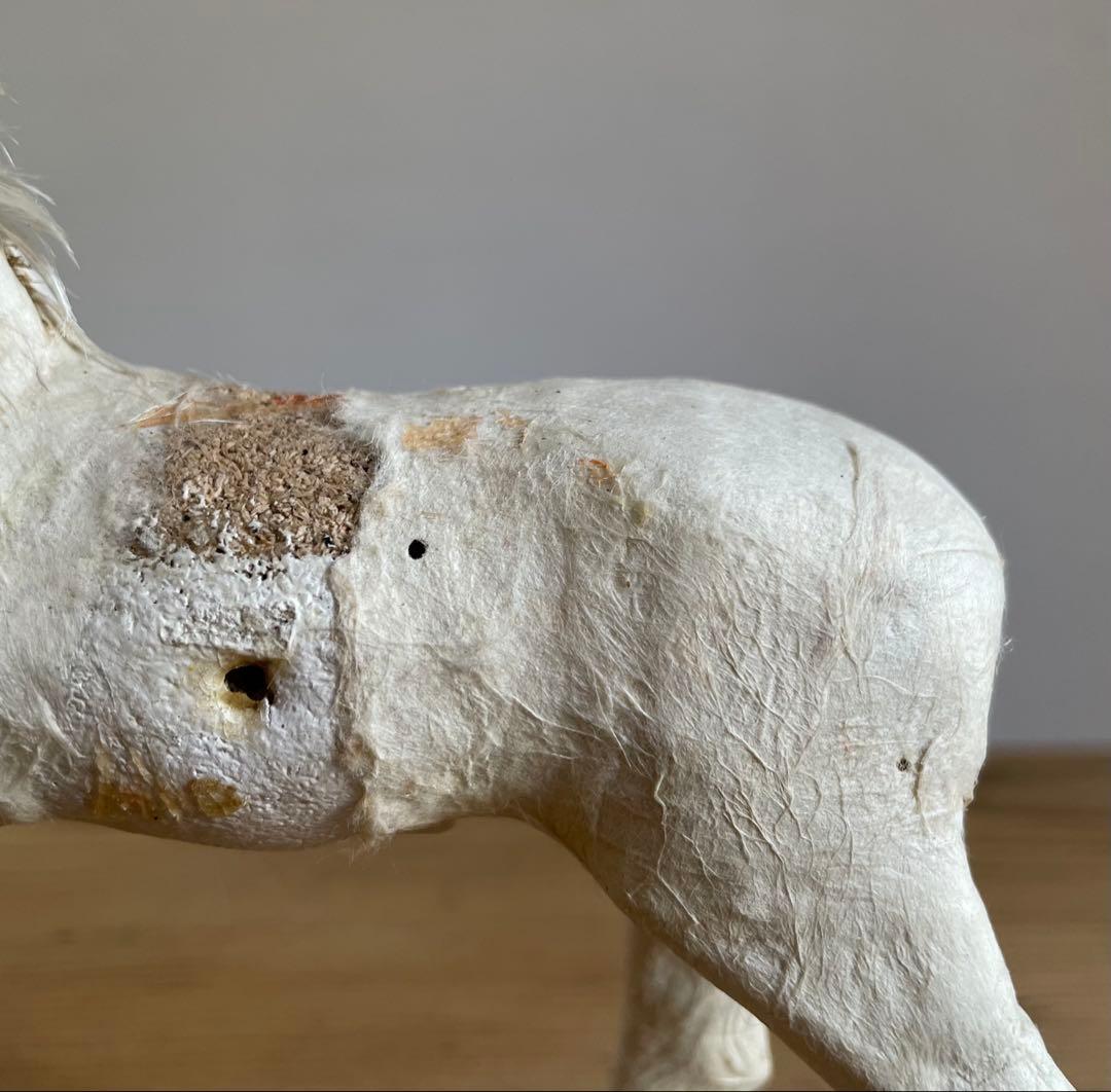 古い馬人形　レトロ　オブジェ