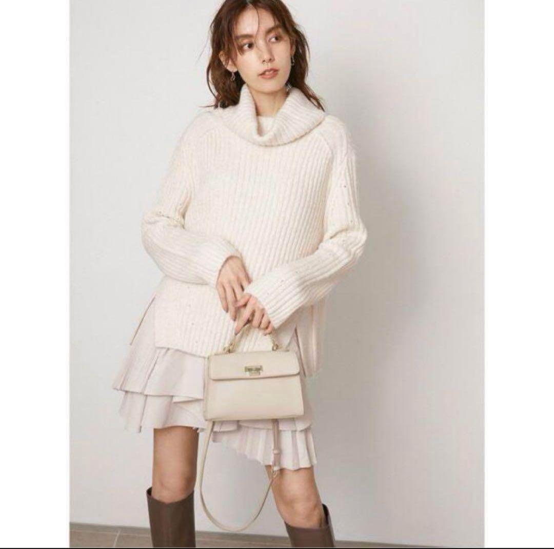 SNIDEL フリルコンビニットワンピース