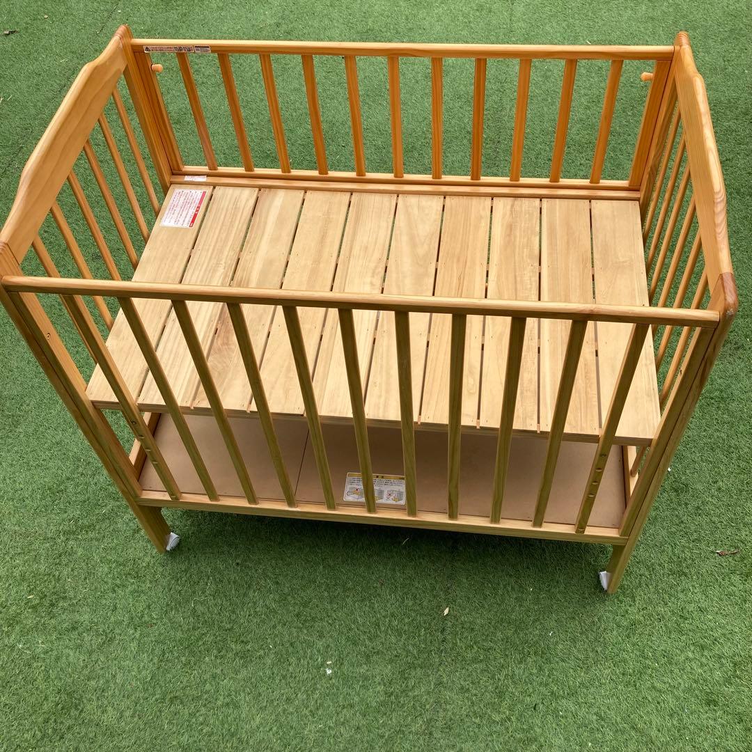 【katoji】カトージ　ベビーベット　チャーミー（ナチュラル）120×70