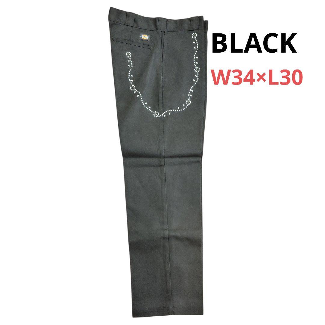 ディッキーズ874スタッズカスタム■W34キムタク木村拓哉古着アメカジ