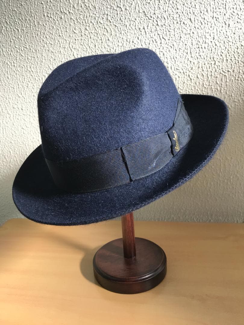 ボルサリーノ ラビットファー　トラベラー ネイビー　60㎝