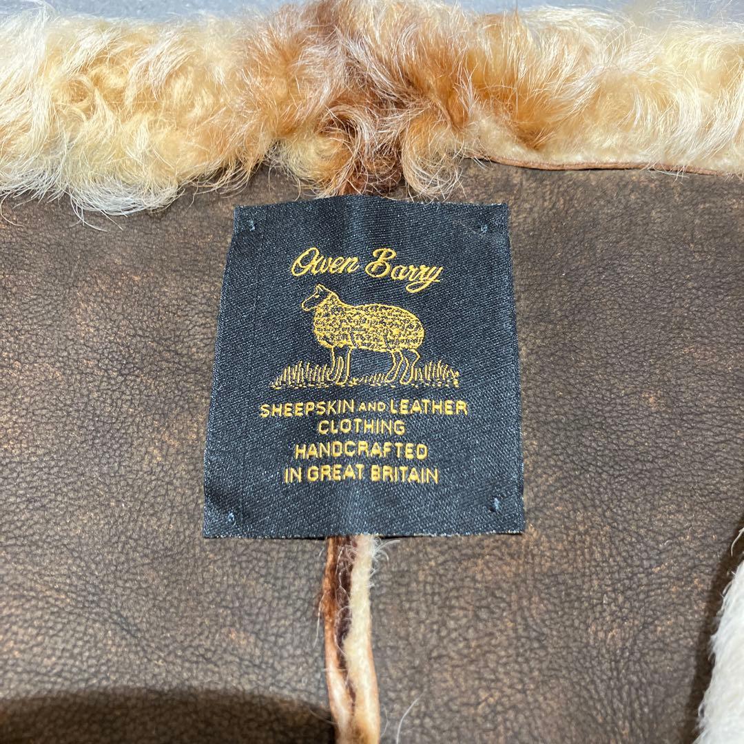 イギリス製　Owen Barry ムートンティペット　羊革