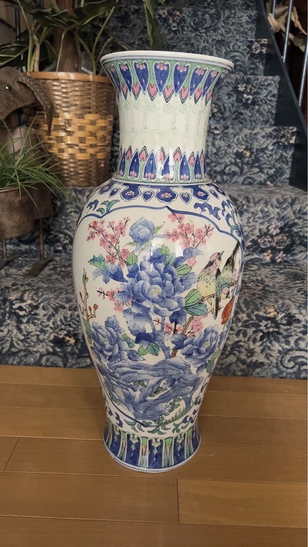 ★特大レトロ感満載♥️花瓶、置物、飾り、インテリア、アンティーク、和室、縁起物