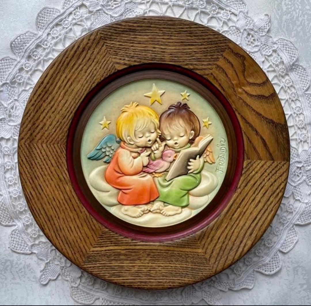 【L様ご確認】　アンリ人形　ANRI 【クリスマスプレート・1980】