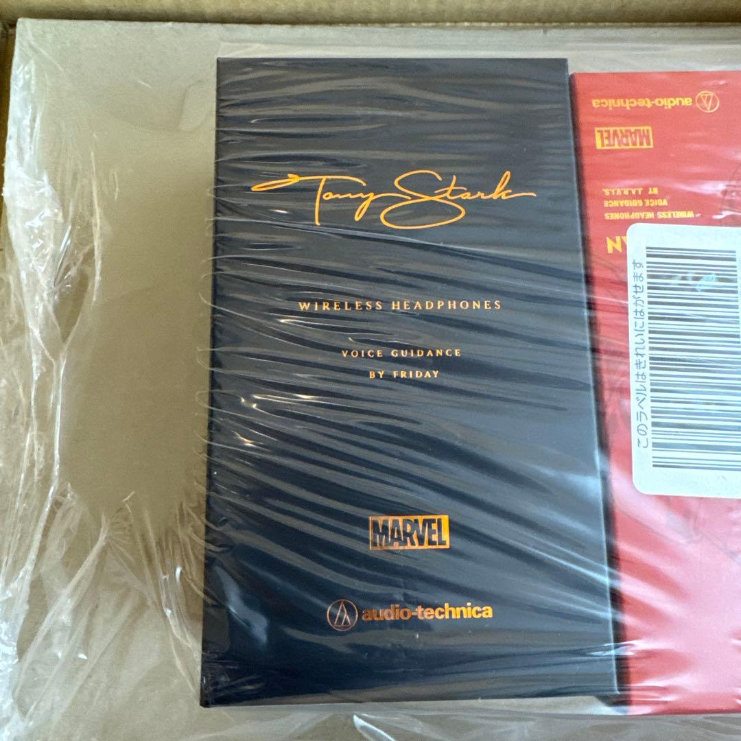 ワイヤレスイヤホン　オーディオテクニカ　トニースタークモデル　アイアンマンモデル