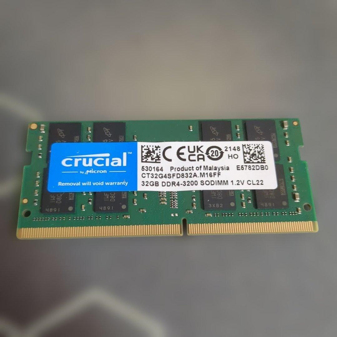 Crucial ノートPC用メモリ 32GB CT32G4SFD832A