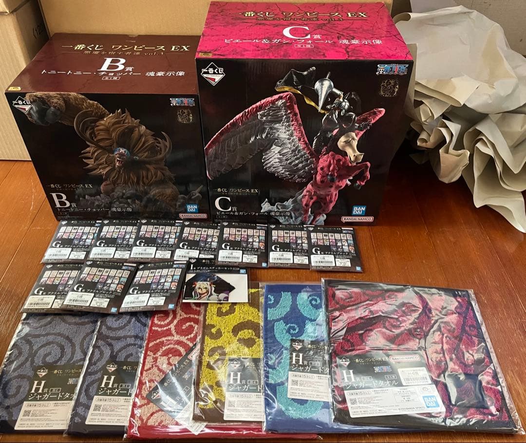 一番くじ　ワンピースEX 悪魔を宿す者達 魂豪示像 B賞、C賞、G賞、H賞、I賞