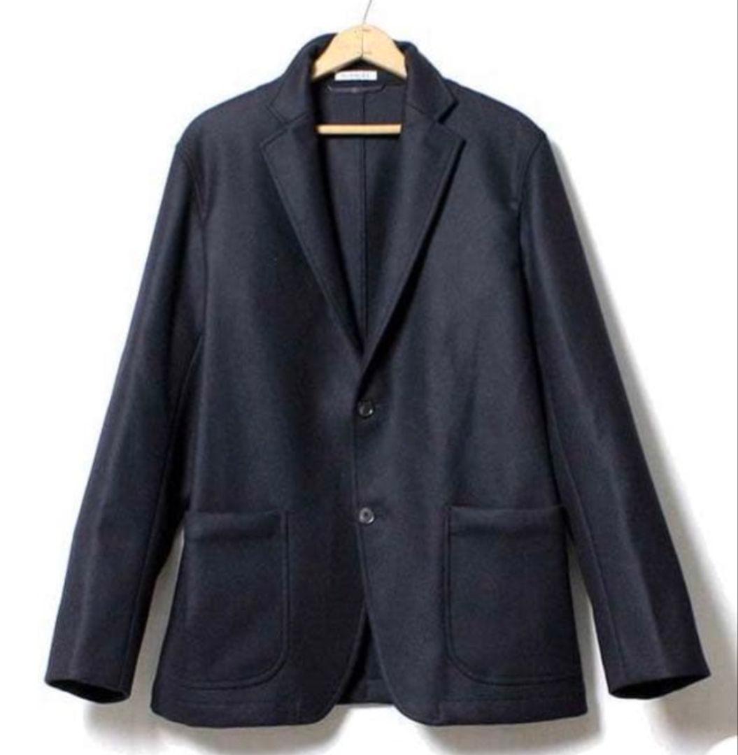 auralee　オーラリーライトメルトンジャケット　ネイビー　4