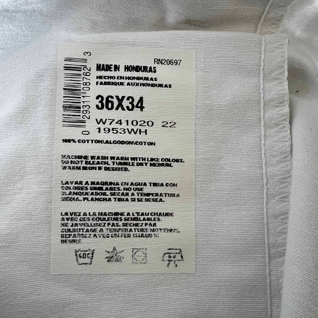 DICKIES ペンキ グランジ ホワイト ペインターパンツ W36