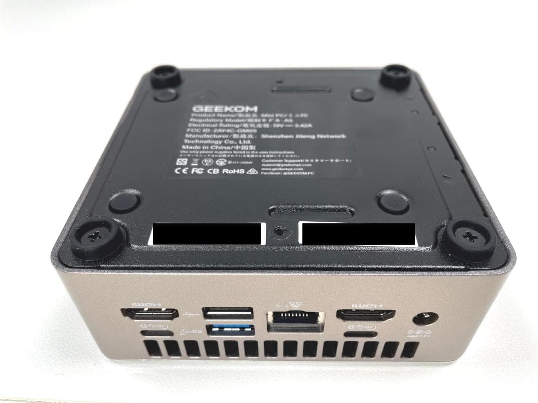 使用短め GEEKOM A5 ミニPC ／ Ryzen 5 7430U