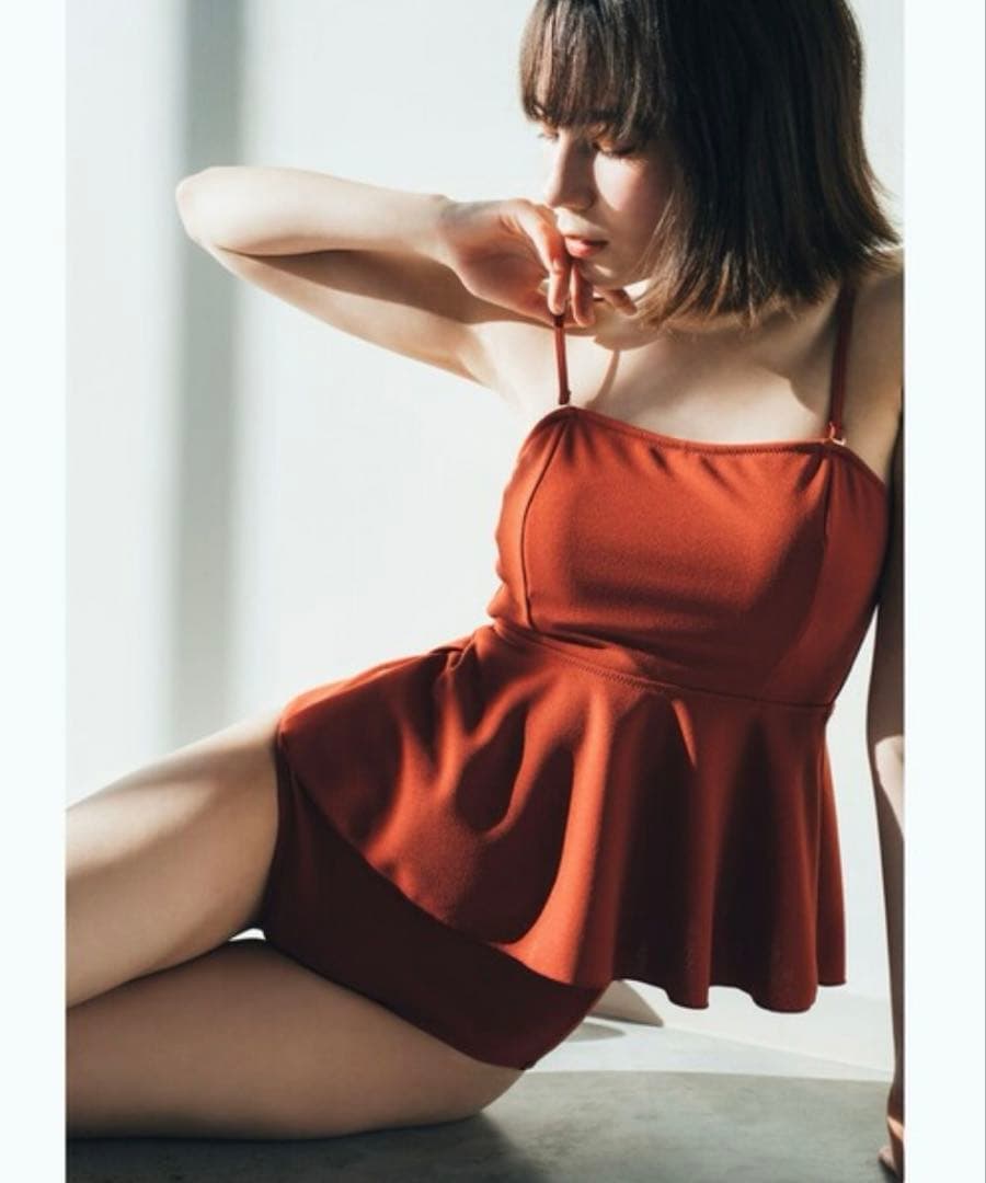 グリーンレーベル ペプラムビスチェ&ショーツ 水着