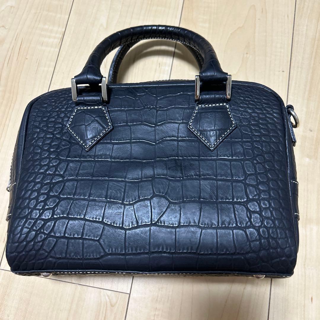 bajolugo黒 レザー ハンドバッグ！カード入れ、キーケース付き値下げ！